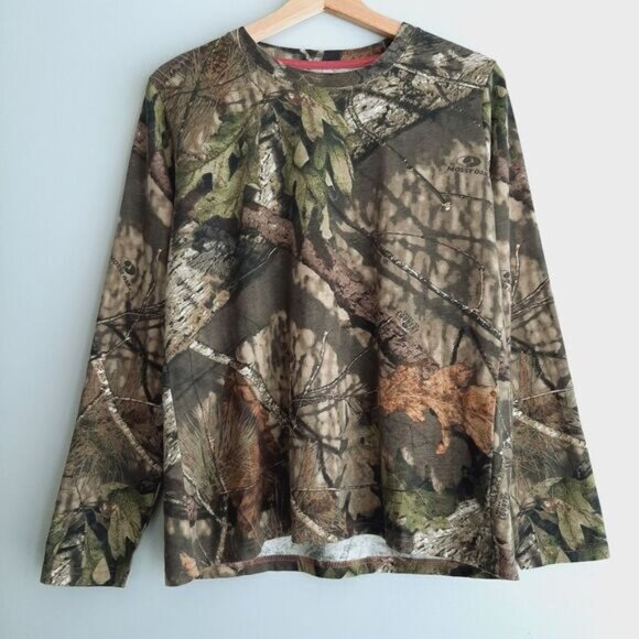 WALLS X MOSSY OAK | Camo Crewneck Long Shirt T-Shirt Tee Sz L - Picture 12 of 12